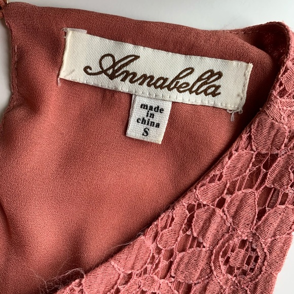 Annabella Pink Sleeveless Lace Overlay Mini Dress - Picture 3 of 8